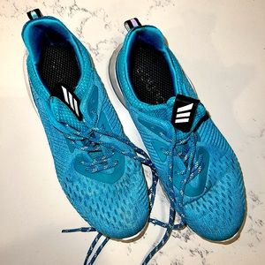 Electric Blue Adidas Trainers Size 8